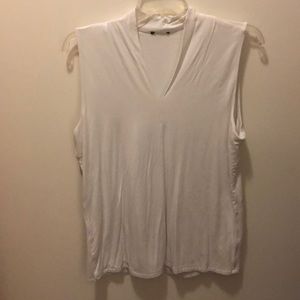 Opaque white, thick tank for no casual occasions